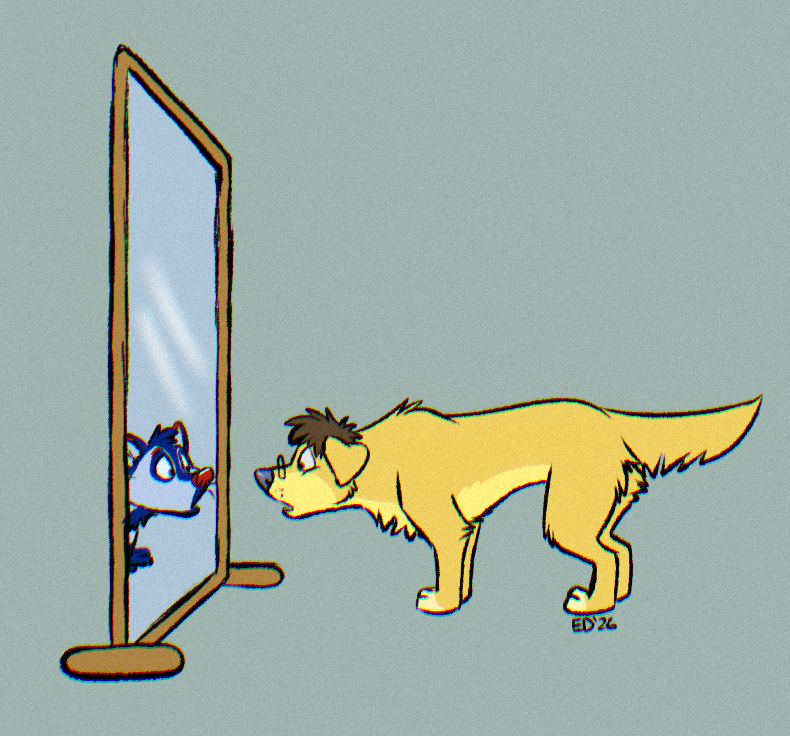 Odd Reflection by EdBCollie