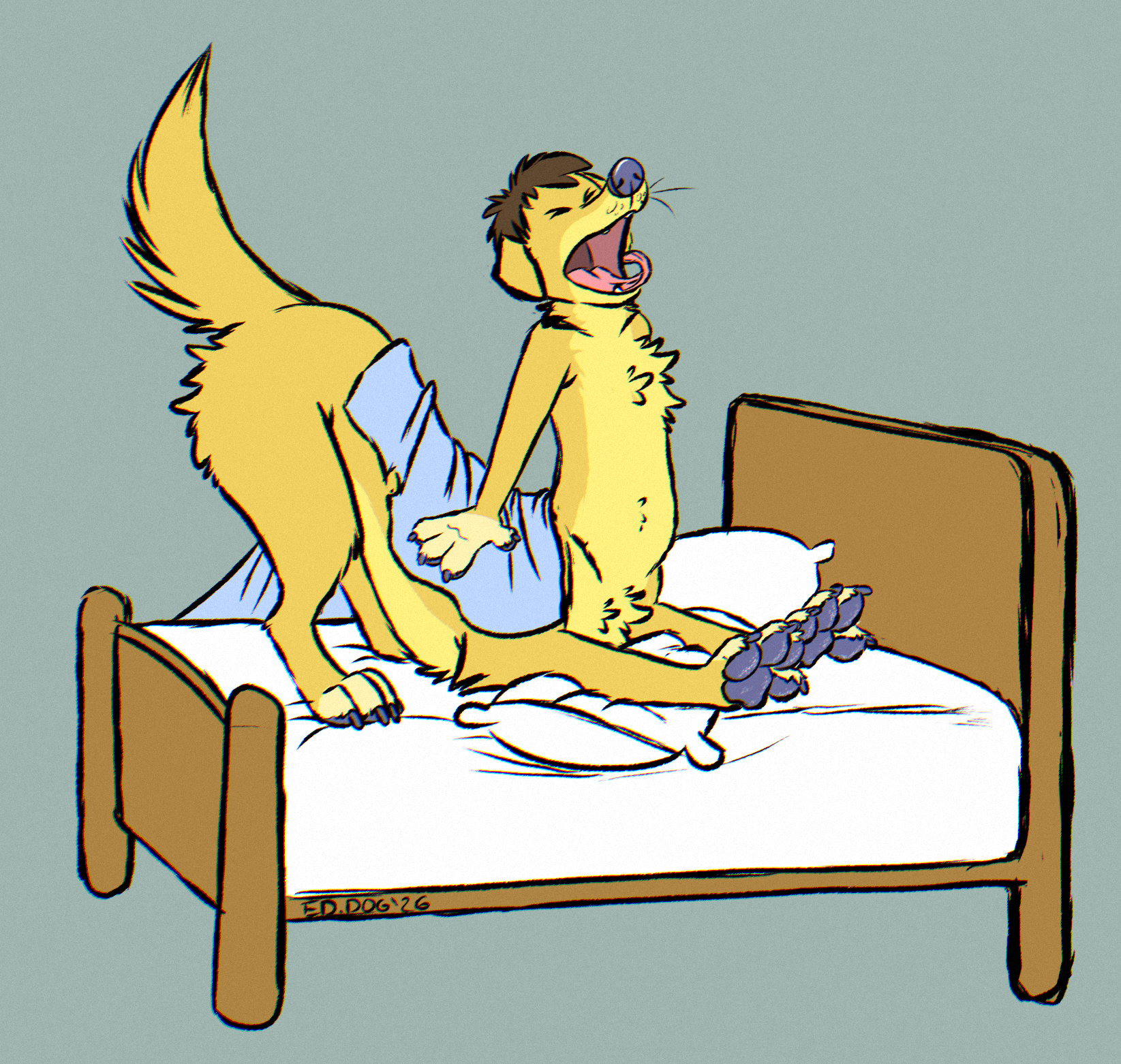 Big Taur Stretch Sketch by EdBCollie