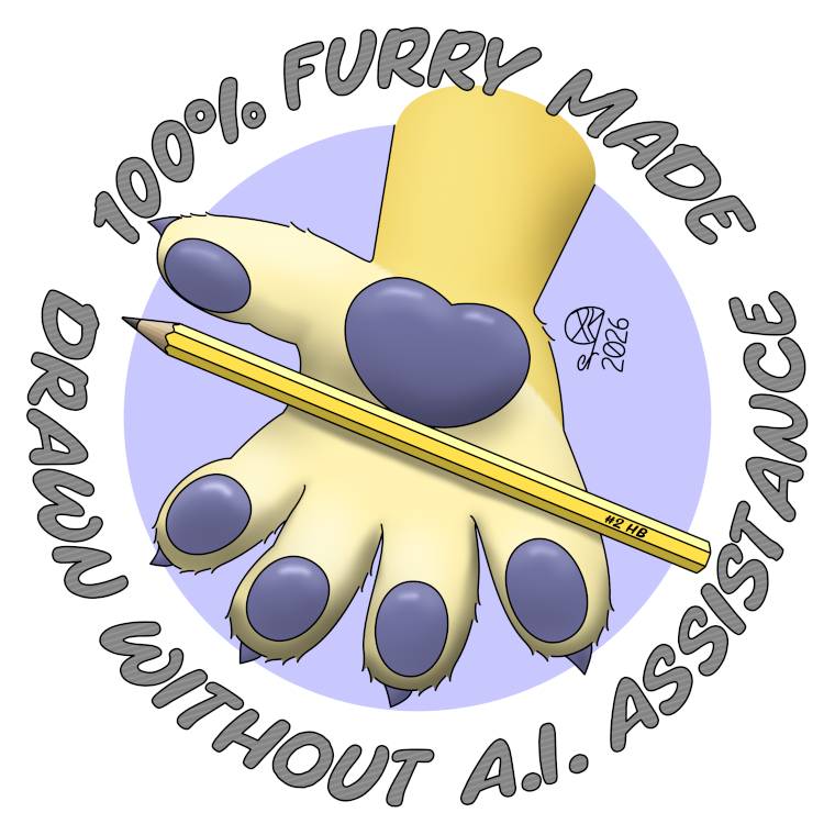 100% Furry Made sticker