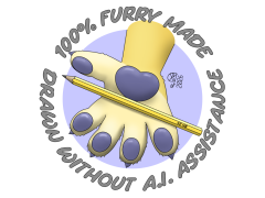 100% Furry Made sticker